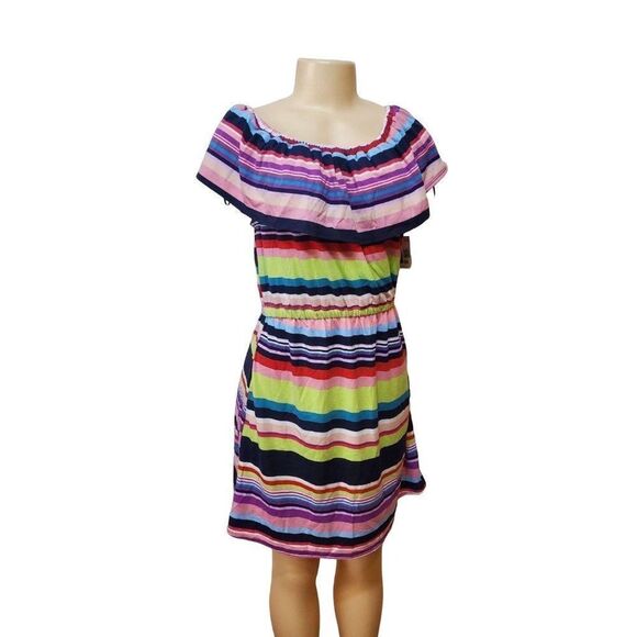 KIM Rogers Multi-Color Dress Petite Small - Picture 1 of 5